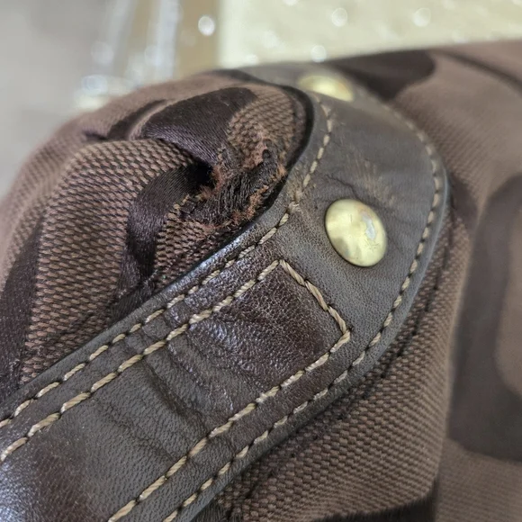 BROWN COACH CARLY CLOTH BAG 🤎 - Picture 11 of 16